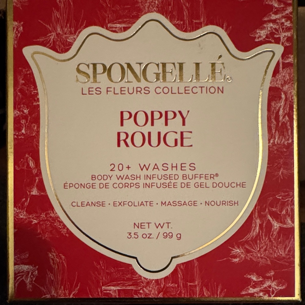 Spongelle Poppy Rouge Body Wash Infused Buffer